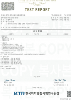 5종 균류 살균실험  기준